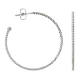TESSA HOOP EARRINGS LARGE IN WHITE GOLD - EARRINGS