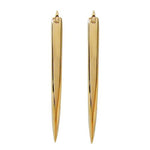 LARGE WARRIOR EARRINGS IN YELLOW GOLD - EARRINGS