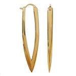 LARGE WARRIOR EARRINGS IN YELLOW GOLD - EARRINGS