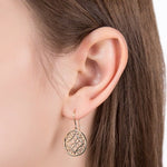 FILIGREE MEDIUM DROP EARRINGS IN 14 KARAT YELLOW GOLD - EARRINGS