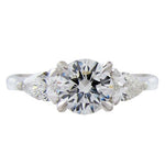 LAUREL 3-STONE CANADIAN DIAMOND RING IN WHITE GOLD - ANNIVERSARY & CELEBRATION RINGS