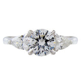 LAUREL 3-STONE CANADIAN DIAMOND RING IN WHITE GOLD - ANNIVERSARY & CELEBRATION RINGS