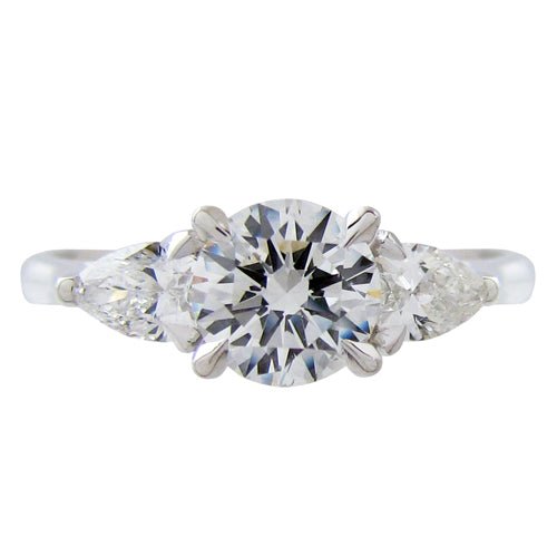 LAUREL 3-STONE CANADIAN DIAMOND RING IN WHITE GOLD - ANNIVERSARY & CELEBRATION RINGS