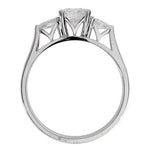 LAUREL 3-STONE CANADIAN DIAMOND RING IN WHITE GOLD - ANNIVERSARY & CELEBRATION RINGS