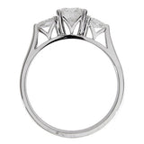 LAUREL 3-STONE CANADIAN DIAMOND RING IN WHITE GOLD - ANNIVERSARY & CELEBRATION RINGS