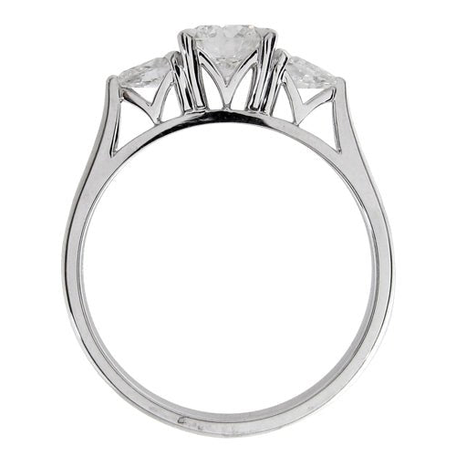 LAUREL 3-STONE CANADIAN DIAMOND RING IN WHITE GOLD - ANNIVERSARY & CELEBRATION RINGS