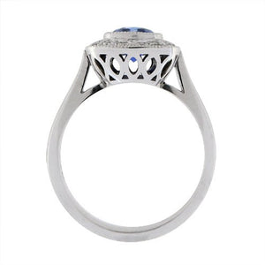ANNIA RING WITH BLUE SAPPHIRE & DIAMONDS - ALL RINGS