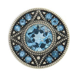 LAURIE RING IN STERLING SILVER WITH BLUE TOPAZ - SILVER JEWELLERY