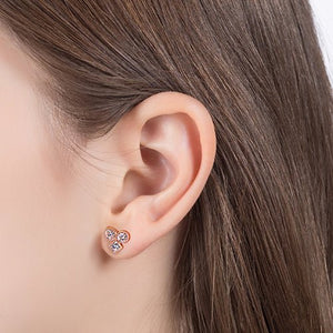 BOUQUET DIAMOND EARRINGS IN ROSE GOLD - EARRINGS