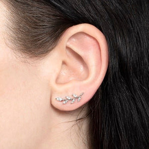 ODESSA DIAMOND EARRINGS IN WHITE GOLD - EARRINGS