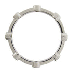 CAROUSEL FULL ETERNITY DIAMOND WEDDING BAND IN WHITE GOLD - ANNIVERSARY & CELEBRATION RINGS