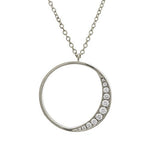 CELESTE DIAMOND PENDANT IN WHITE GOLD - NECKLACES