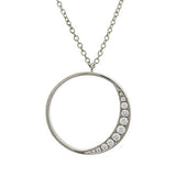 CELESTE DIAMOND PENDANT IN WHITE GOLD - NECKLACES