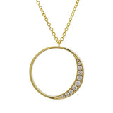 CELESTE DIAMOND PENDANT IN YELLOW GOLD - NECKLACES