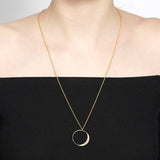 CELESTE DIAMOND PENDANT IN YELLOW GOLD - NECKLACES