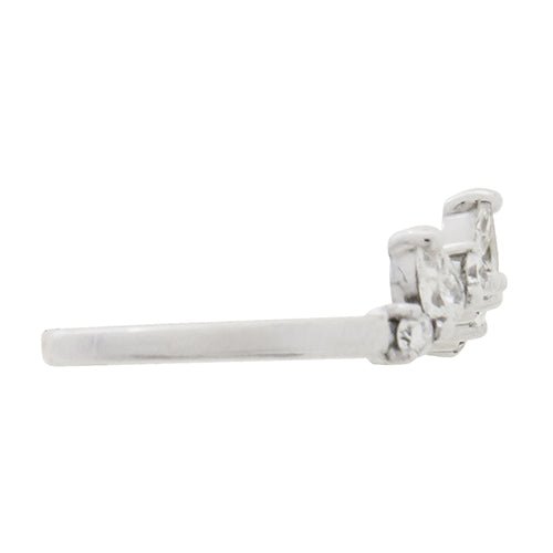 CROWN DIAMOND RING IN WHITE GOLD - ALL RINGS