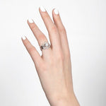 CROWN DIAMOND RING IN WHITE GOLD - ALL RINGS