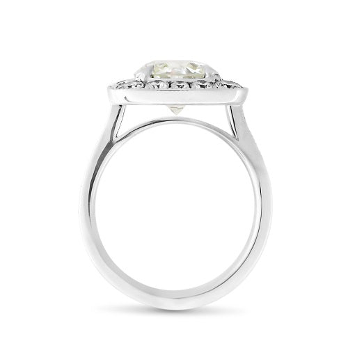 CUSHION HALO DIAMOND ENGAGEMENT RING - ALL ENGAGEMENT RINGS