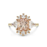 CUSTOM MORGANITE ROSE GOLD ENGAGEMENT RING - ALL ENGAGEMENT RINGS