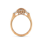 CUSTOM MORGANITE ROSE GOLD ENGAGEMENT RING - ALL ENGAGEMENT RINGS
