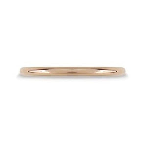 DELICATE ROUND RING IN HIGH POLISH ROSE GOLD - ALL RINGS