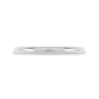 DELICATE ROUND RING IN HIGH POLISH WHITE GOLD - ALL RINGS