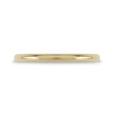 DELICATE ROUND RING IN HIGH POLISH YELLOW GOLD - ALL RINGS