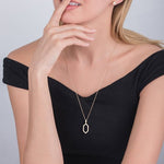 GRAPHITE DIAMOND PENDANT IN 14 KARAT GOLD - NECKLACES