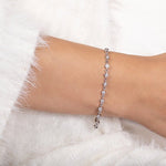 DIAMOND LINE BRACELET IN WHITE GOLD - BRACELETS