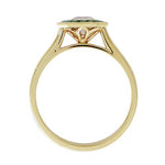 EMERALD CUT DIAMOND WITH EMERALD HALO - ALL RINGS