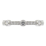 CAROUSEL FULL ETERNITY DIAMOND WEDDING BAND IN WHITE GOLD - ANNIVERSARY & CELEBRATION RINGS