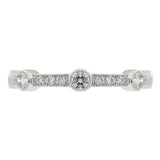 CAROUSEL FULL ETERNITY DIAMOND WEDDING BAND IN WHITE GOLD - ANNIVERSARY & CELEBRATION RINGS