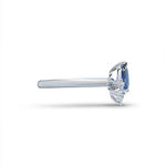 GLORIA SAPPHIRE AND DIAMOND ENGAGEMENT RING - ALL ENGAGEMENT RINGS