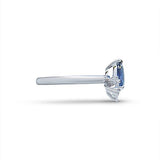 GLORIA SAPPHIRE AND DIAMOND ENGAGEMENT RING - ALL ENGAGEMENT RINGS