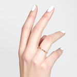 GRAPHITE TWIST WEDDING BAND IN ROSE GOLD - ALL RINGS