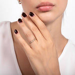 PAVÉ WEDDING BAND IN YELLOW GOLD WITH HALF ETERNITY OF DIAMONDS - ANNIVERSARY & CELEBRATION RINGS