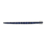 HINGED BLUE SAPPHIRE BRACELET IN WHITE GOLD - BRACELETS