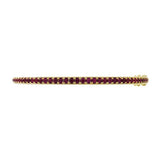 HINGED RUBY BRACELET IN YELLOW GOLD - BRACELETS
