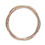 INFINITY TWIST DIAMOND WEDDING BAND IN ROSE GOLD - ALL RINGS