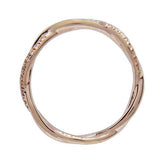 INFINITY TWIST DIAMOND WEDDING BAND IN ROSE GOLD - ALL RINGS