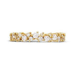JOYCE DIAMOND RING HALF ETERNITY IN ROSE GOLD - ANNIVERSARY & CELEBRATION RINGS