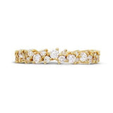 JOYCE DIAMOND RING HALF ETERNITY IN ROSE GOLD - ANNIVERSARY & CELEBRATION RINGS