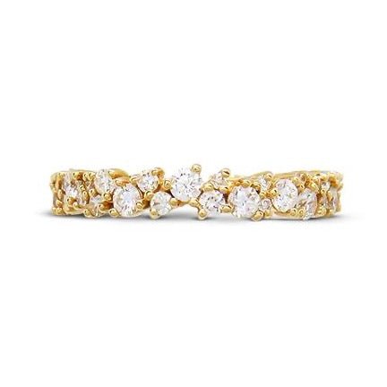 JOYCE DIAMOND RING HALF ETERNITY IN ROSE GOLD - ANNIVERSARY & CELEBRATION RINGS