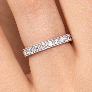 JUBILEE BAND IN WHITE GOLD WITH DIAMONDS - ANNIVERSARY & CELEBRATION RINGS
