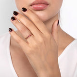 JUBILEE WEDDING RING IN YELLOW GOLD WITH RUBIES - ALL RINGS