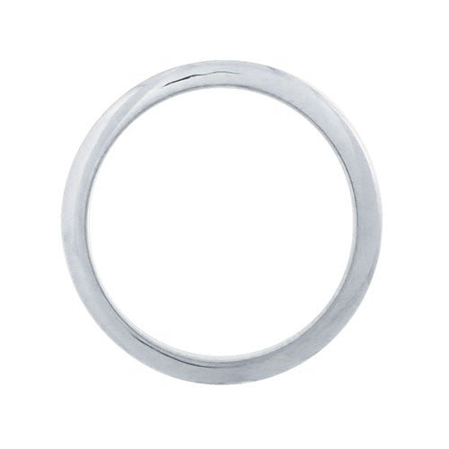 KNIFE EDGE WEDDING RING IN WHITE GOLD - ALL RINGS