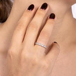 LUNA DIAMOND WEDDING BAND IN WHITE GOLD - ANNIVERSARY & CELEBRATION RINGS