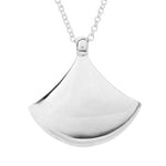 FAN PENDANT MEDIUM IN STERLING SILVER - NECKLACES