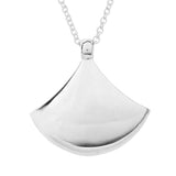 FAN PENDANT MEDIUM IN STERLING SILVER - NECKLACES
