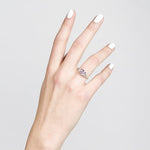 MIA RING WITH RADIANT PINK SAPPHIRE & DIAMONDS - rings